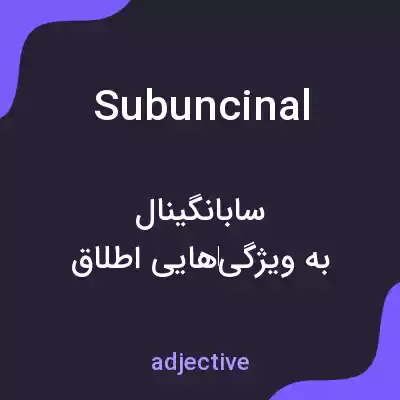 معنی subuncinal به فارسی