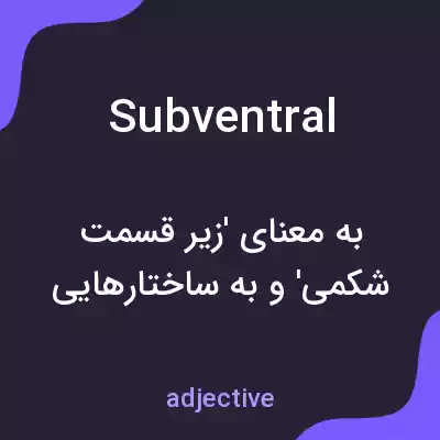 معنی subventral به فارسی معنی subventral به فارسی