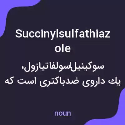 معنی succinylsulfathiazole به فارسی معنی succinylsulfathiazole به فارسی