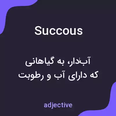معنی succous به فارسی معنی succous به فارسی