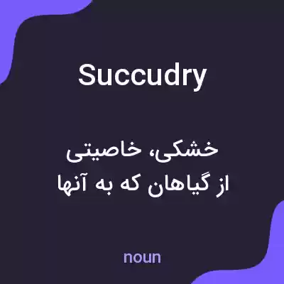معنی succudry به فارسی معنی succudry به فارسی