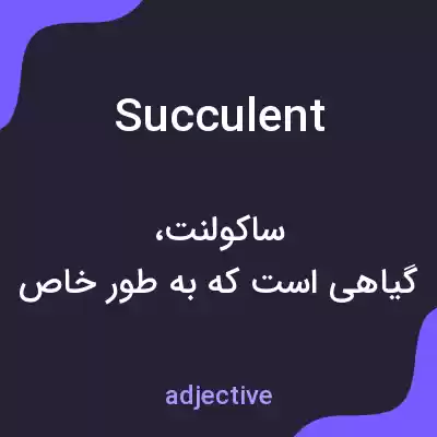 معنی succulent به فارسی معنی succulent به فارسی