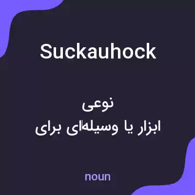 معنی suckauhock به فارسی معنی suckauhock به فارسی