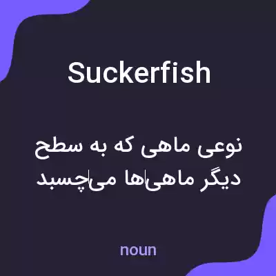 معنی suckerfish به فارسی معنی suckerfish به فارسی