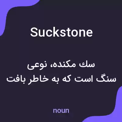 معنی suckstone به فارسی