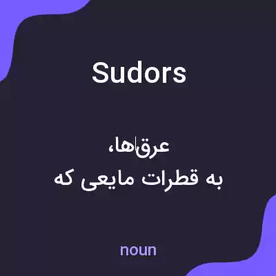 معنی sudors به فارسی معنی sudors به فارسی