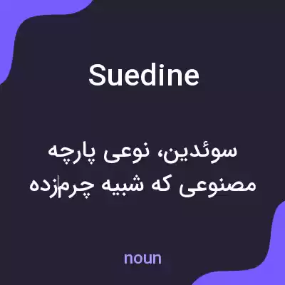 معنی suedine به فارسی معنی suedine به فارسی
