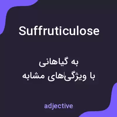 معنی suffruticulose به فارسی معنی suffruticulose به فارسی