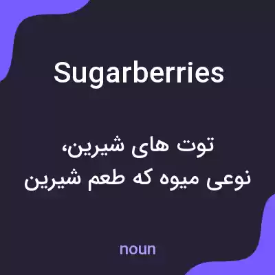 معنی sugarberries به فارسی معنی sugarberries به فارسی