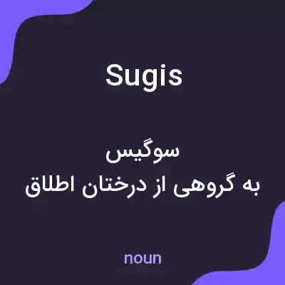 معنی sugis به فارسی معنی sugis به فارسی