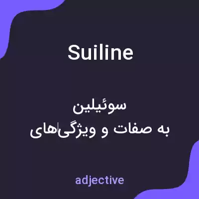 معنی suiline به فارسی معنی suiline به فارسی