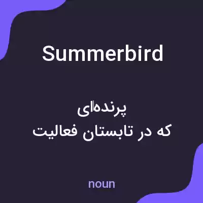 معنی summerbird به فارسی