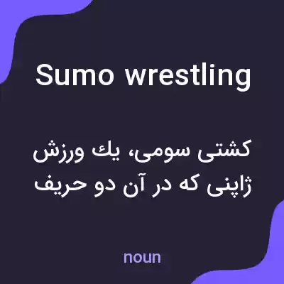 معنی sumo wrestling به فارسی