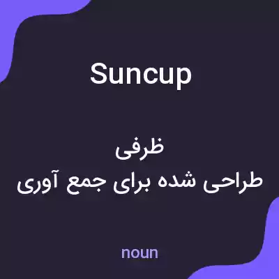 معنی suncup به فارسی