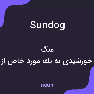 معنی sun dog به فارسی معنی sun dog به فارسی