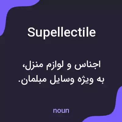 معنی supellectile به فارسی معنی supellectile به فارسی
