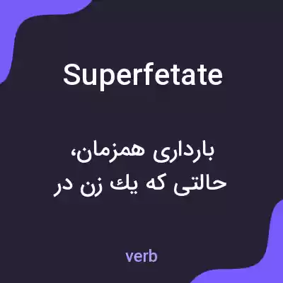 معنی superfetate به فارسی معنی superfetate به فارسی
