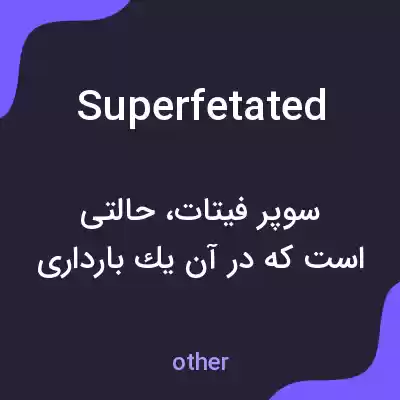 معنی superfetated به فارسی معنی superfetated به فارسی