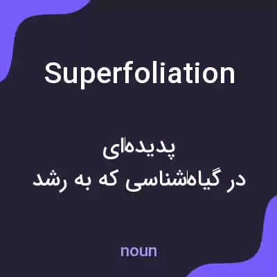 معنی superfoliation به فارسی معنی superfoliation به فارسی