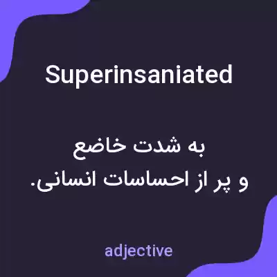 معنی superinsaniated به فارسی معنی superinsaniated به فارسی