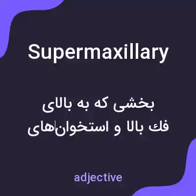 معنی supermaxillary به فارسی معنی supermaxillary به فارسی