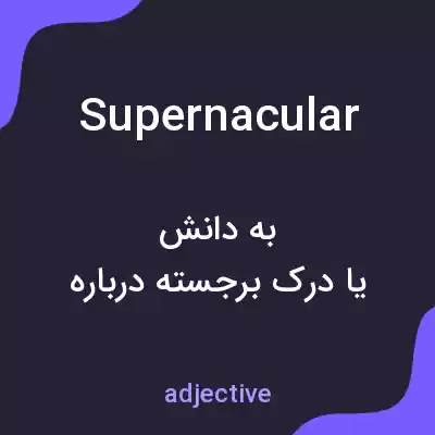 معنی supernacular به فارسی معنی supernacular به فارسی