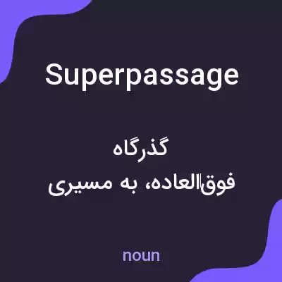 معنی superpassage به فارسی معنی superpassage به فارسی