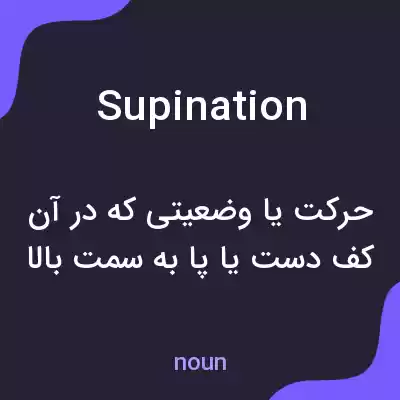 معنی supination به فارسی معنی supination به فارسی