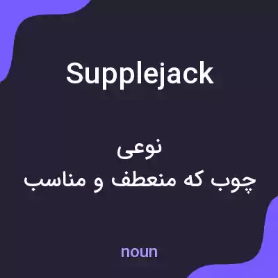 معنی supplejack به فارسی