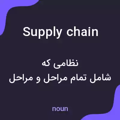 معنی supply chain به فارسی معنی supply chain به فارسی