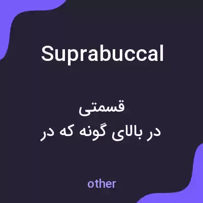 معنی suprabuccal به فارسی معنی suprabuccal به فارسی