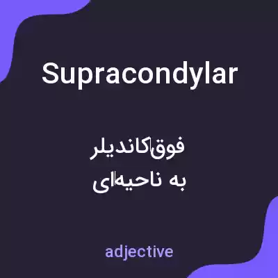 معنی supracondylar به فارسی معنی supracondylar به فارسی