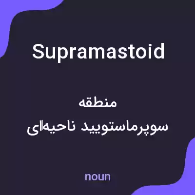معنی supramastoid به فارسی معنی supramastoid به فارسی