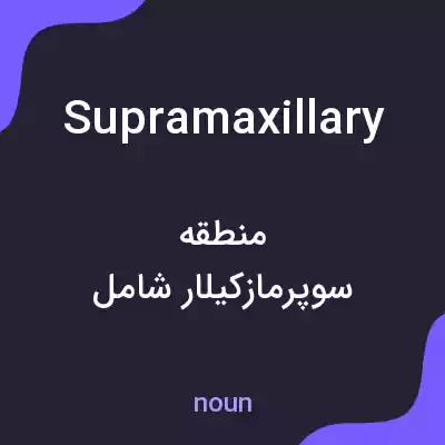 معنی supramaxillary به فارسی معنی supramaxillary به فارسی