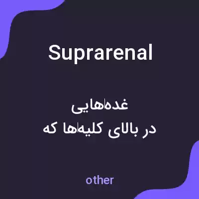 معنی suprarenal به فارسی معنی suprarenal به فارسی
