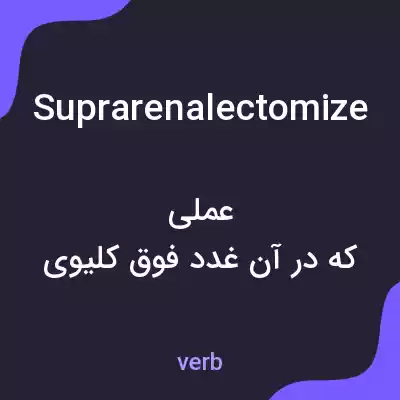 معنی suprarenalectomize به فارسی معنی suprarenalectomize به فارسی