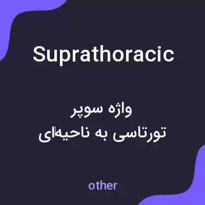معنی suprathoracic به فارسی معنی suprathoracic به فارسی