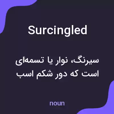 معنی surcingled به فارسی معنی surcingled به فارسی