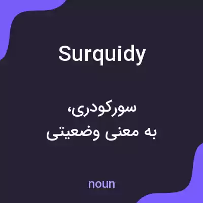 معنی surquidy به فارسی معنی surquidy به فارسی