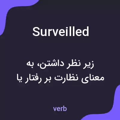 معنی surveilled به فارسی