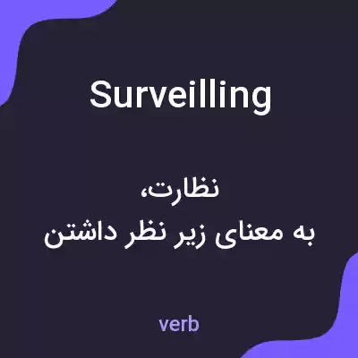 معنی surveilling به فارسی معنی surveilling به فارسی