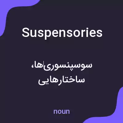 معنی suspensories به فارسی معنی suspensories به فارسی