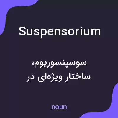 معنی suspensorium به فارسی معنی suspensorium به فارسی