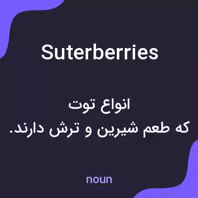 معنی suterberries به فارسی معنی suterberries به فارسی