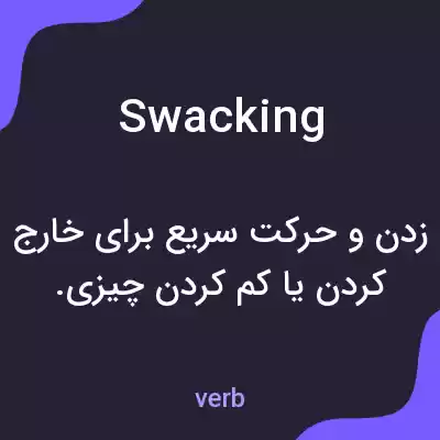 معنی swacking به فارسی معنی swacking به فارسی