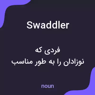 معنی swaddler به فارسی معنی swaddler به فارسی