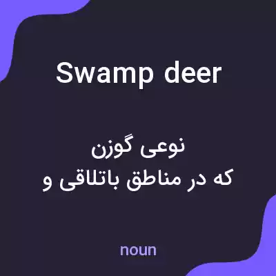 معنی swamp deer به فارسی معنی swamp deer به فارسی