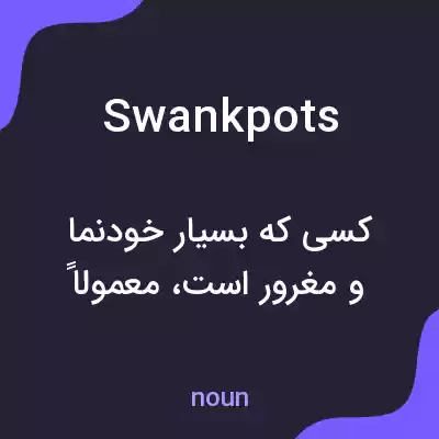 معنی swankpots به فارسی