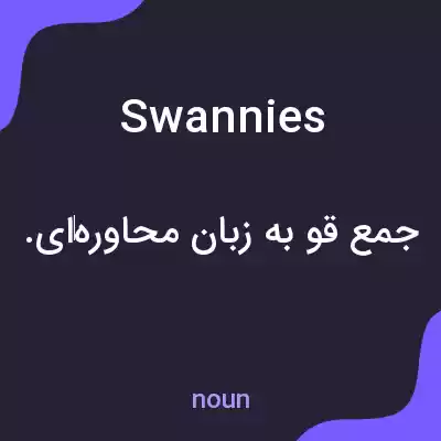 معنی swannies به فارسی معنی swannies به فارسی