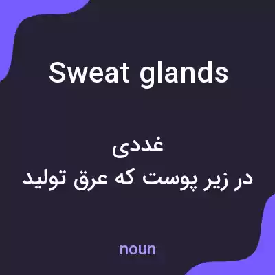معنی sweat glands به فارسی معنی sweat glands به فارسی
